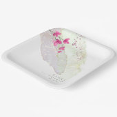 Waterverf Wilde bloem Verf Str Fsia ID954 Papieren Bordje (Gebogen)