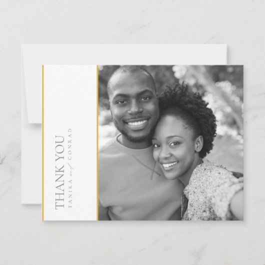 Waterverf Wilde bloem Wedding Bedankt Gold ID954 (Voorkant)