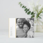 Waterverf Wilde bloem Wedding Bedankt Gold ID954 (Staand voorkant)