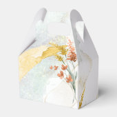 Waterverf Wilde bloem Wedding Bedankt Gold ID954 Bedankdoosjes (Achterkant)