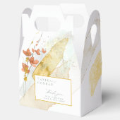 Waterverf Wilde bloem Wedding Bedankt Gold ID954 Bedankdoosjes (Geopend)