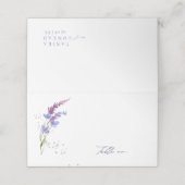 Waterverf Wilde bloem Wedding Tabel V2 Peri ID954 Plaatskaartje (Buitenkant ongevouwen)