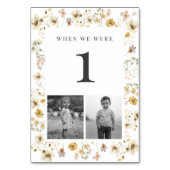 Waterverf Wilde bloem Wedijverleeftijd Kaart (Voorkant)