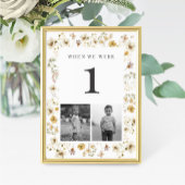 Waterverf Wilde bloem Wedijverleeftijd Kaart