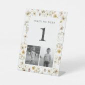 Waterverf Wilde bloem Wedijverleeftijd Reclamebord Met Voetstuk (Voorkant)