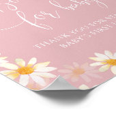 Waterverf Wilde bloemboeken voor Baby Poster (Hoek)