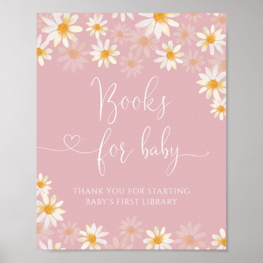 Waterverf Wilde bloemboeken voor Baby Poster (Voorkant)