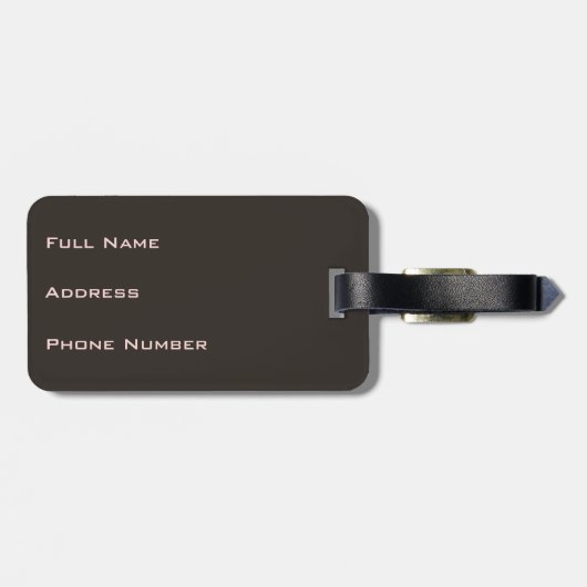 Waterverf Wilde Bloemen Aangepast Bagagelabel (Achterkant horizontaal)