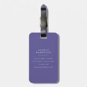 Waterverf Wilde Bloemen Bagage Labels (Achterkant verticaal)