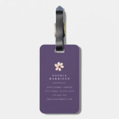 Waterverf Wilde Bloemen Bagagelabels (Achterkant verticaal)