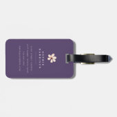 Waterverf Wilde Bloemen Bagagelabels (Achterkant horizontaal)