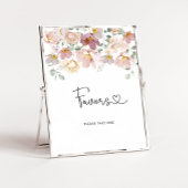 Waterverf wilde bloemen begunstigt Poster