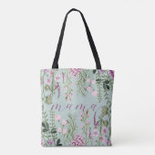 Waterverf wilde bloemen bloemen nieuwe moeder om m tote bag (Achterkant)