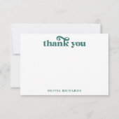 Waterverf Wilde Bloemen Boho Bruiloft Feest Bedankkaart (Voorkant)