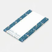Waterverf Wilde Bloemen Botanisch Evenementontwerp Post-it® Notes (Schuin)
