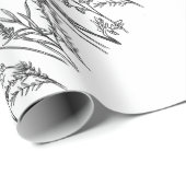 Waterverf Wilde Bloemen Botanische Klassieke Eenvo Cadeaupapier (Rol Hoek)