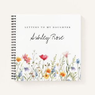 Waterverf Wilde Bloemen Brieven aan Mijn Dochter Notitieboek
