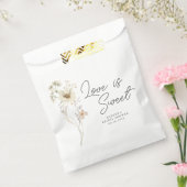 Waterverf Wilde Bloemen Bruidsdiner Bedankzakje (Gezegeld)