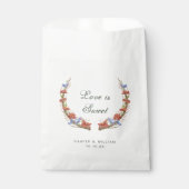 waterverf wilde bloemen bruiloft bedankzakje (Voorkant)