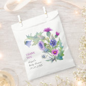 Waterverf wilde bloemen dank u Baby shower Bedankzakje (Geknipt)