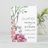 Waterverf wilde bloemen die de datum bewaren (Staand voorkant)