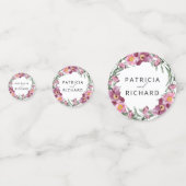 Waterverf wilde bloemen die de datum bewaren confetti (Achterkanten)