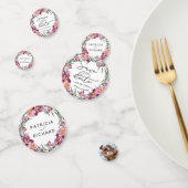 Waterverf wilde bloemen die de datum bewaren confetti (Groep)