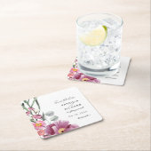 Waterverf wilde bloemen die de datum bewaren kartonnen onderzetters (Insitu)