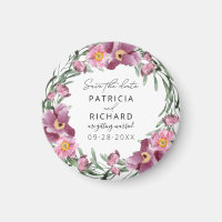 Waterverf wilde bloemen die de datum bewaren