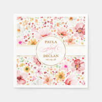 Waterverf Wilde Bloemen Elegante Boho Bruiloft