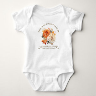 Waterverf wilde bloemen en herfstbladeren romper