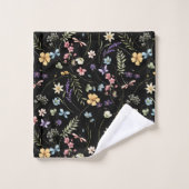 Waterverf wilde bloemen en vlinders patroon bad handdoek (Wasdoekje)