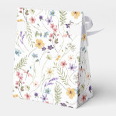 Waterverf wilde bloemen en vlinders patroon bedankdoosjes (Achterkant)