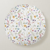 Waterverf wilde bloemen en vlinders patroon