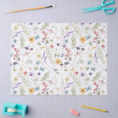 Waterverf wilde bloemen en vlinders patroon tissuepapier (Craft)