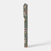 Waterverf Wilde Bloemen Florale Monogram iPhone Hoesje (Linkerkant)