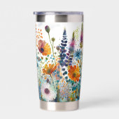 Waterverf wilde bloemen geïsoleerde drinkbeker (Rechts)