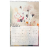 Waterverf wilde bloemen kalender (Jan 2026)