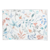 Waterverf wilde bloemen kussensloop (Voorkant)