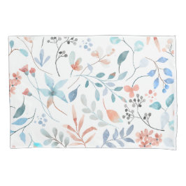 Waterverf wilde bloemen kussensloop