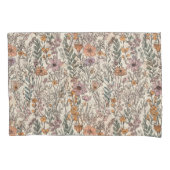 Waterverf wilde bloemen kussensloop (Voorkant)