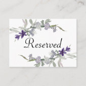 Waterverf wilde bloemen lavender Floral Plaatskaartje (Voorkant)