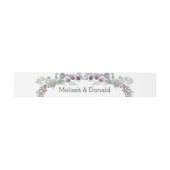 Waterverf wilde bloemen lavender Floral Wedding Uitnodigingen Wikkel (Vlak)