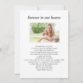 Waterverf Wilde Bloemen Levensviering Foto Kaart (Achterkant)