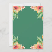 Waterverf wilde bloemen Lijst zomerbruiloft Save The Date (Achterkant)