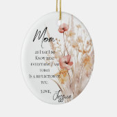 Waterverf wilde bloemen moeder van de bruid keramisch ornament (Rechts)