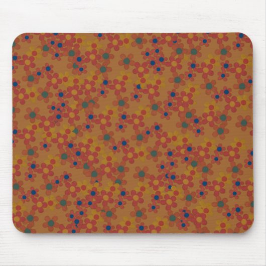 waterverf wilde bloemen patroon muismat (Voorkant)