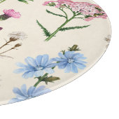 Waterverf wilde bloemen patroon. snijplank (Hoek)