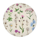 Waterverf wilde bloemen patroon. snijplank (Voorkant)