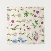 Waterverf wilde bloemen patroon. wandkleed (Voorkant (horizontaal))